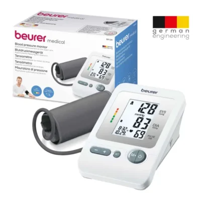 Tensiomètre au bras Beurer BM 26 avec brassard et boîte Arabe : جهاز قياس ضغط الدم Beurer BM 26 مع السوار والعلبة